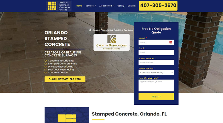 Artistic Stamped Concrete