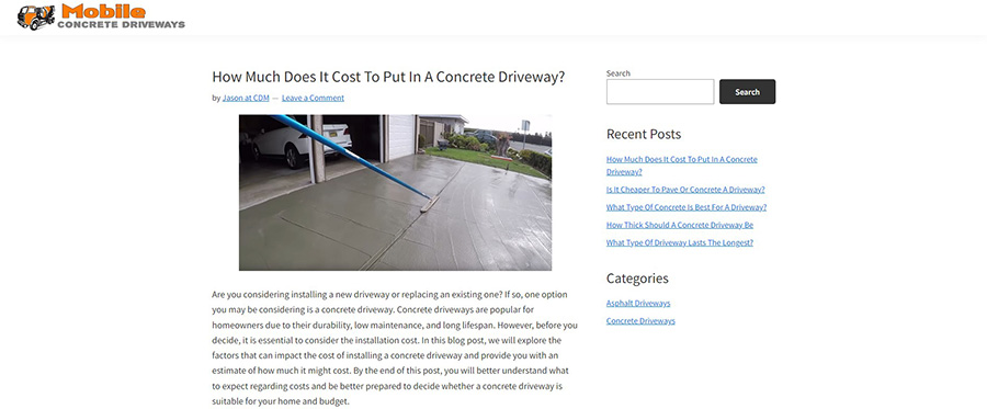 Concrete Driveways Mobile