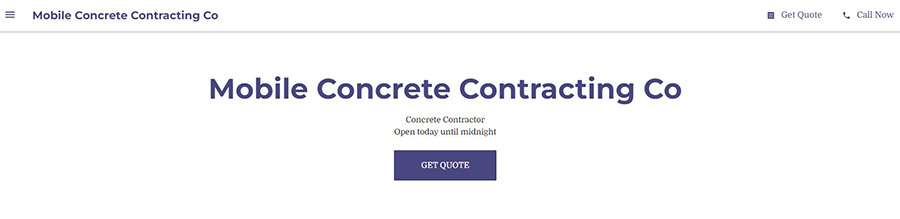 Mobile Concrete Contractors