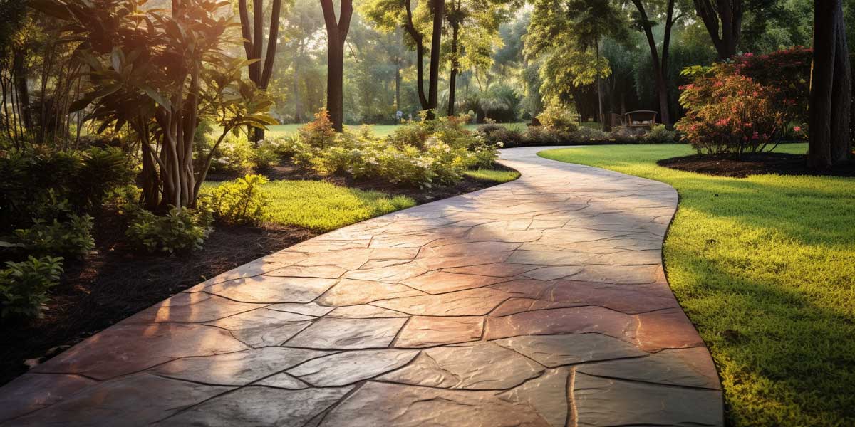 Walk in Style With These Stamped Concrete Walkway Ideas